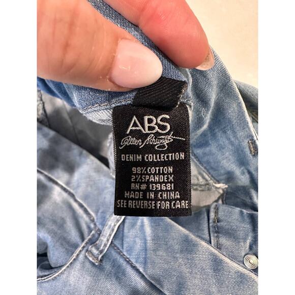 ABS Allen B Schwartz Denim Jeans Women's Sz: 30 Blue Light Wash Skinny Jeans - Picture 15 of 16